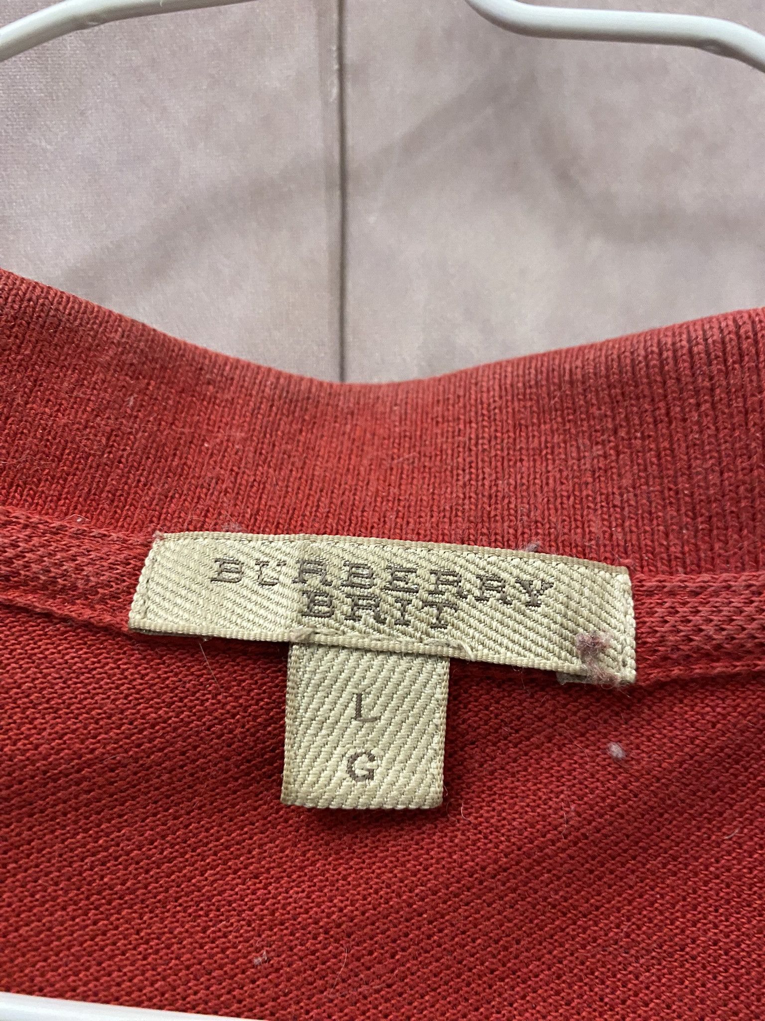 Burberry × Designer Burberry Polo Nova Check Luxury Size US L / EU 52-54 / 3 - 3 Thumbnail