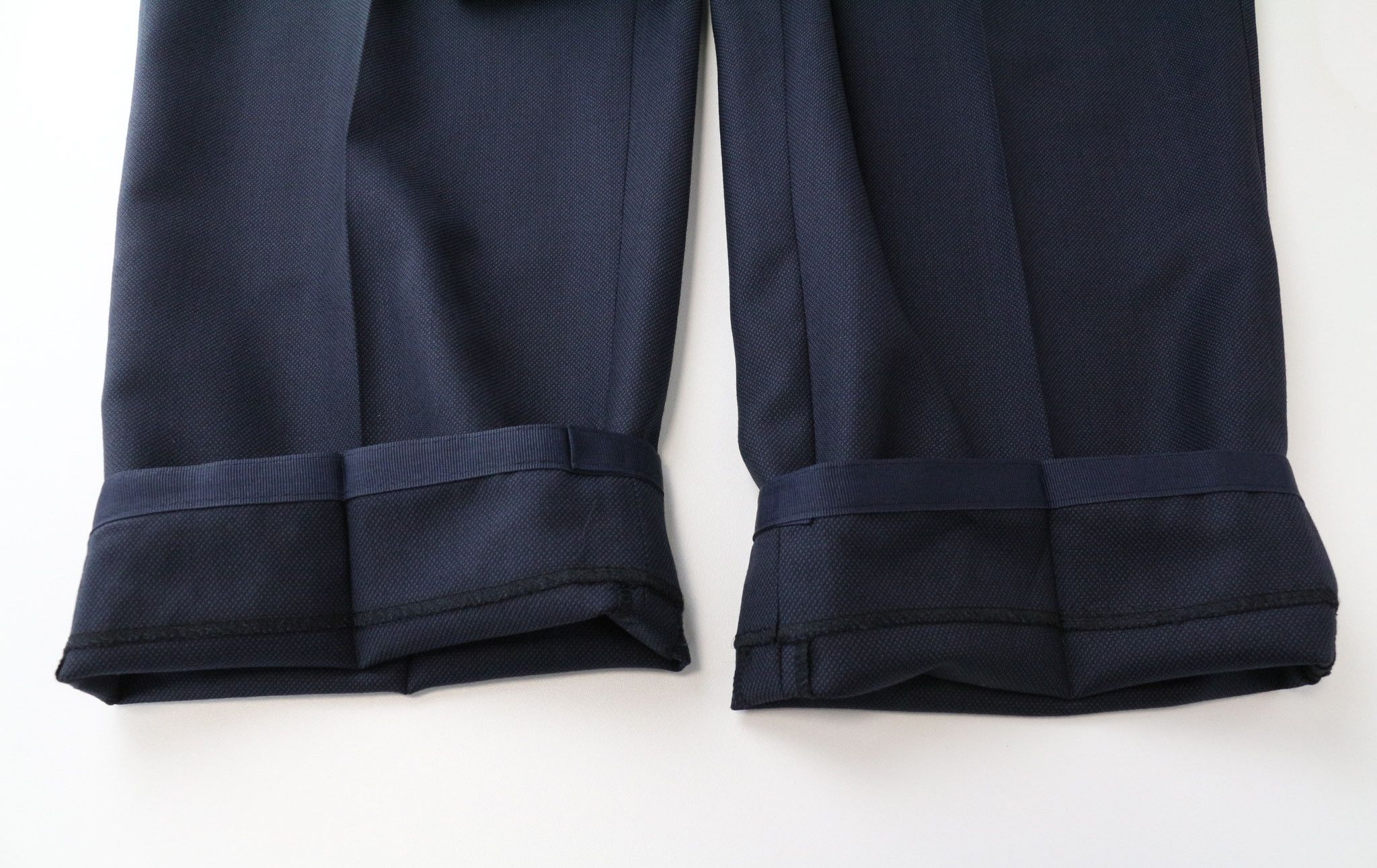 Suitsupply BRESCIA UK46R Dark Blue Wool Lined Trousers 74916 Size 46R - 7 Thumbnail