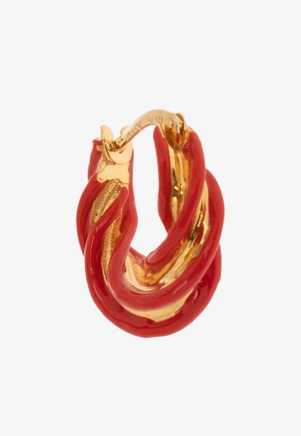 Bottega Veneta o1n1vont1124 Size: OS / Earrings in Gold/Chili Size ONE SIZE - 3 Thumbnail