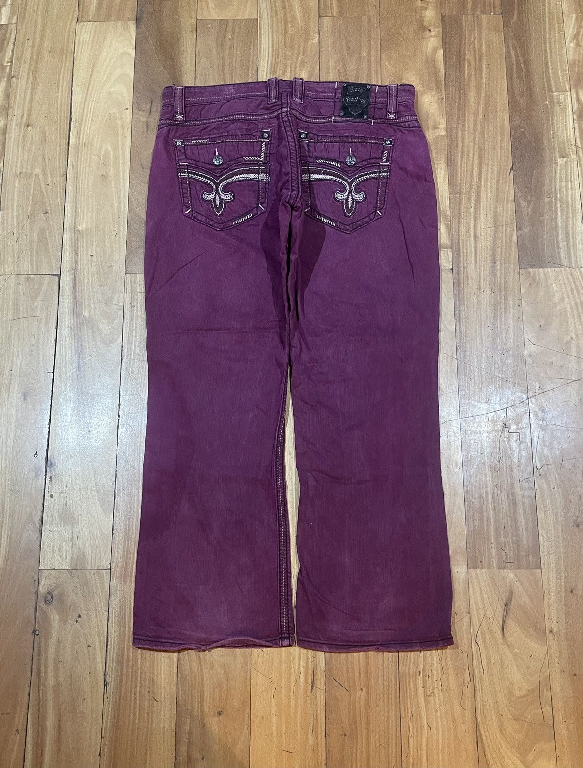 Rock Revival Vintage Rock revival purple Jeans 42Us Flared Baggy Archive Size US 38 / EU 54 - 2 Thumbnail