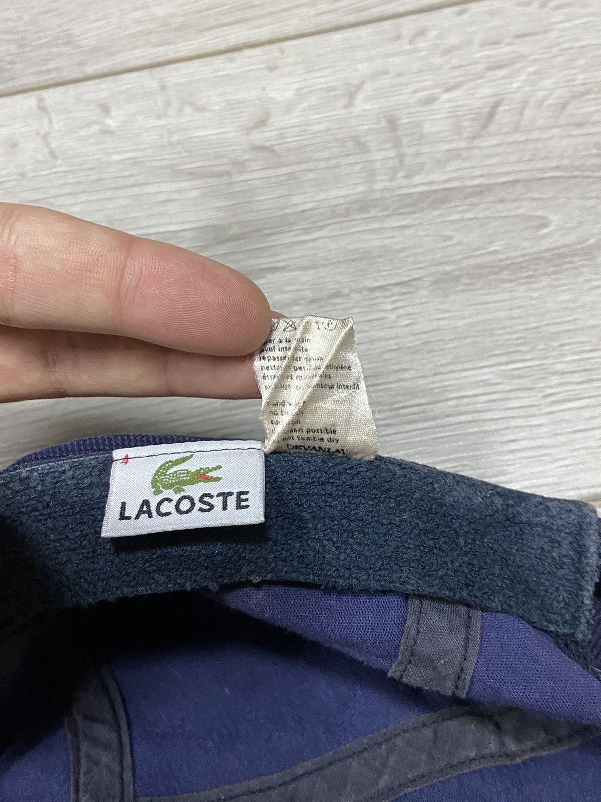 Lacoste 🔥CRAZY VINTAGE LACOSTE five panels sun fade CAP RARE🔥 Size ONE SIZE - 4 Thumbnail