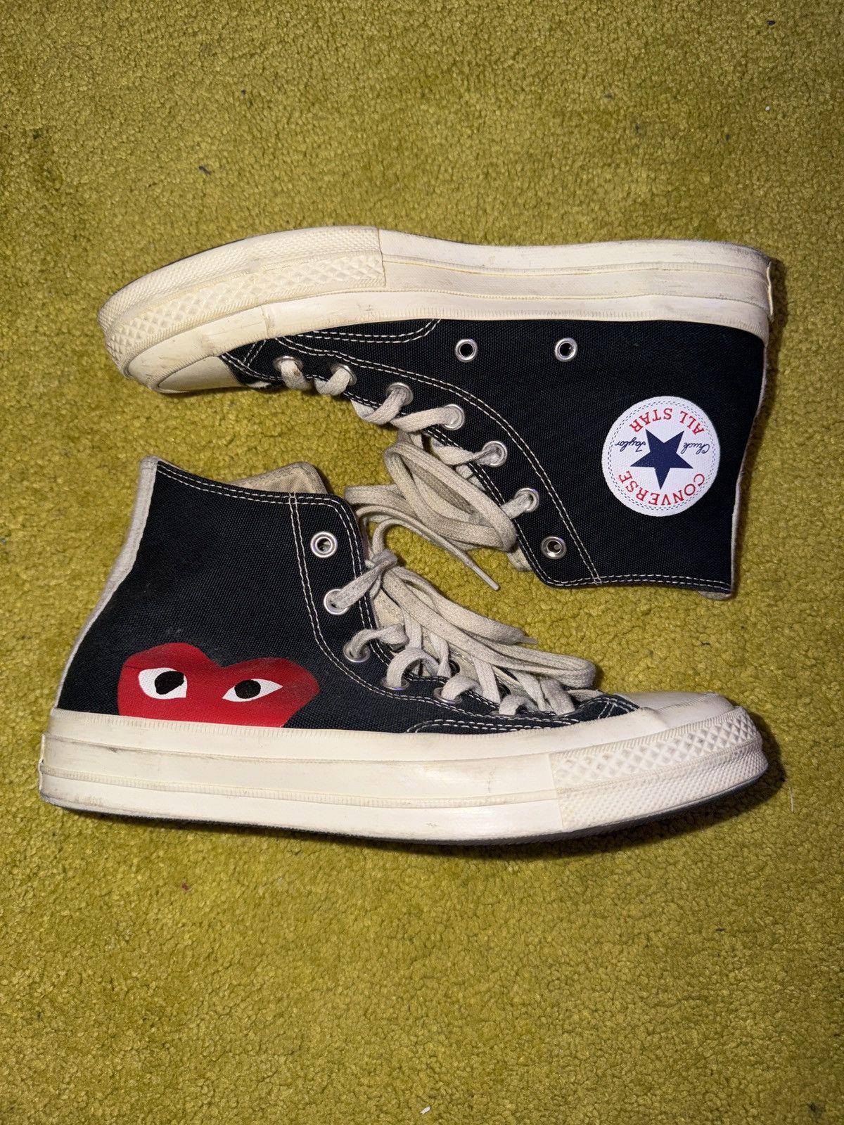 Comme des Garcons × Vans CdG PLAY x Converse Women's All Star Peek-A-Boo Size US 8 / EU 41 - 1 Thumbnail