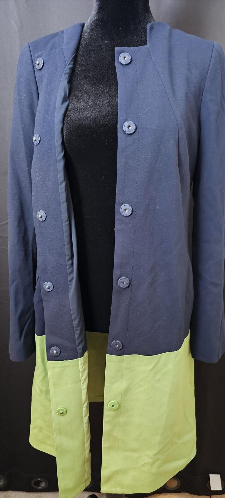 Other W by Worth Dress Jacket Blue & Green Womens Size 4 Two-Tone Size S / US 4 / IT 40 - 6 Thumbnail
