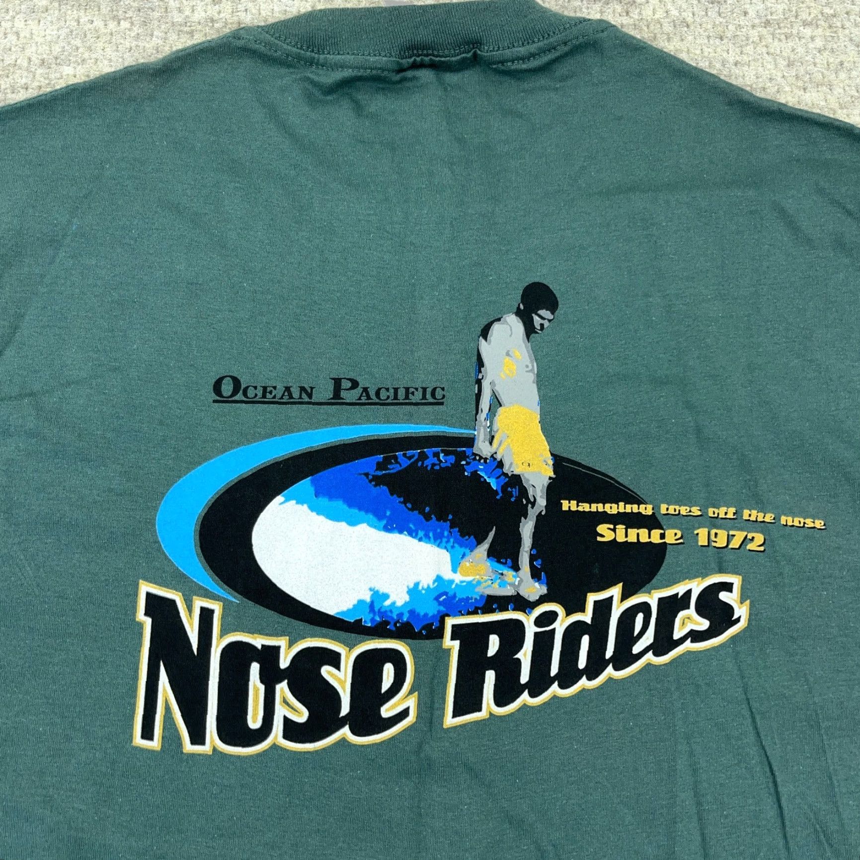Ocean Pacific VINTAGE Ocean Pacific Shirt Men XL Green Surf 90s USA Nose Riders Rare Surfing Ocean Pacific Shirt Mens XL Green 90s Size US XL / EU 56 / 4 - 3 Thumbnail