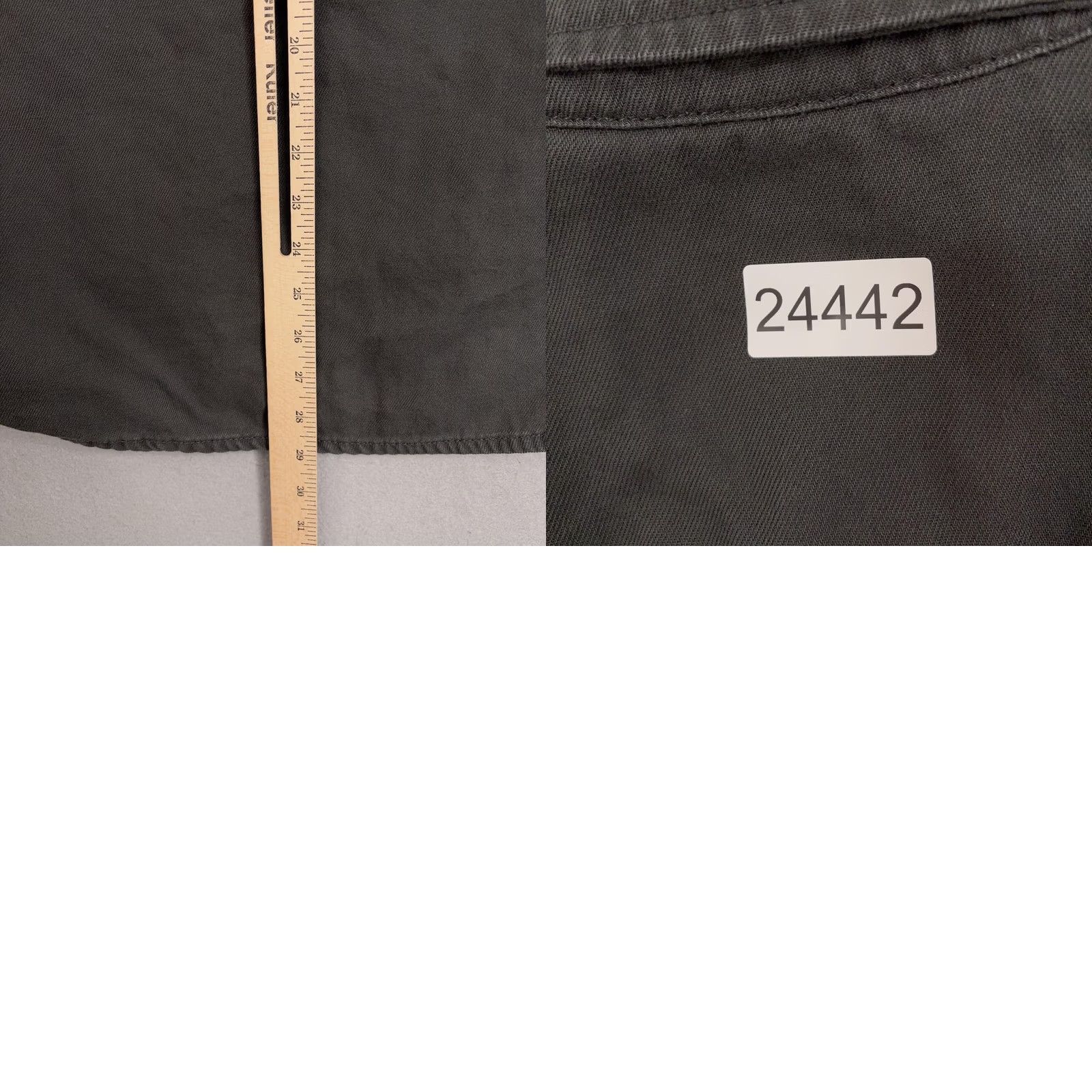 Lucky Brand Lucky Brand Shirt Mens Large Gray Twill Button-Front Utility Pockets Shacket Jacket Casual Workwear Size US L / EU 52-54 / 3 - 9 Thumbnail