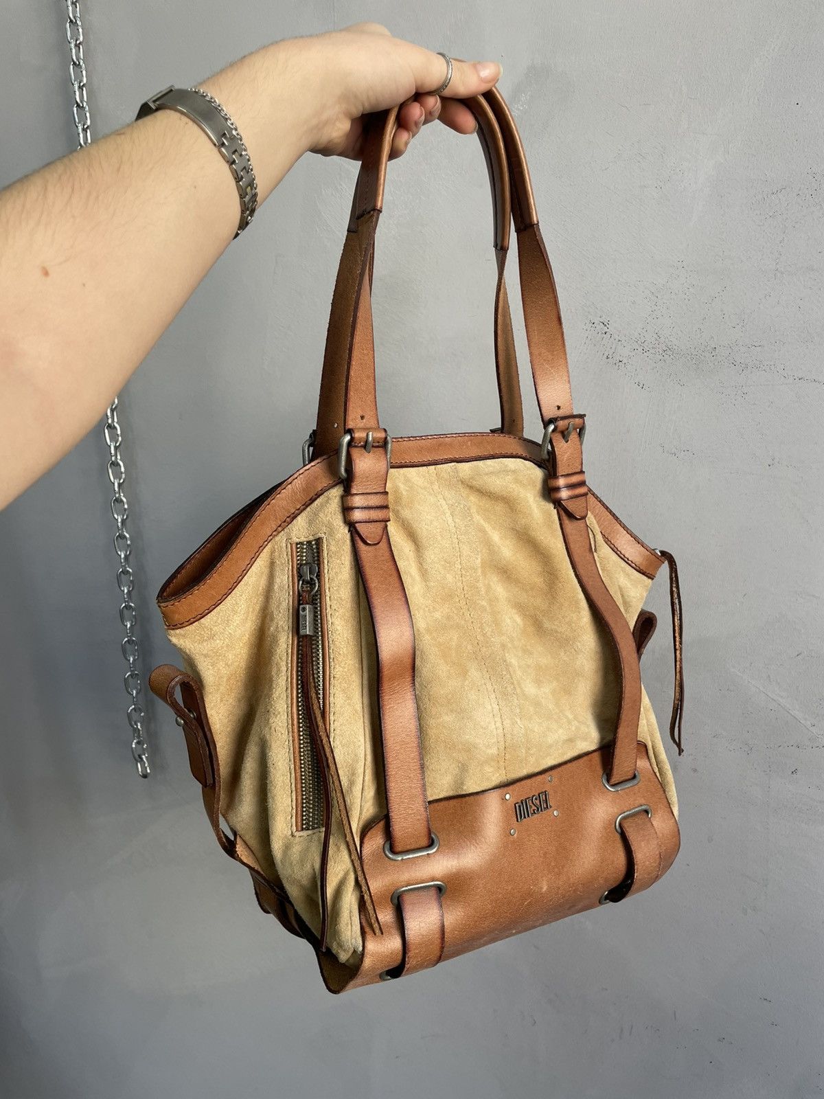 Diesel Avant garde Diesel leather shoulder bag hype fashion y2k Size ONE SIZE - 7 Thumbnail