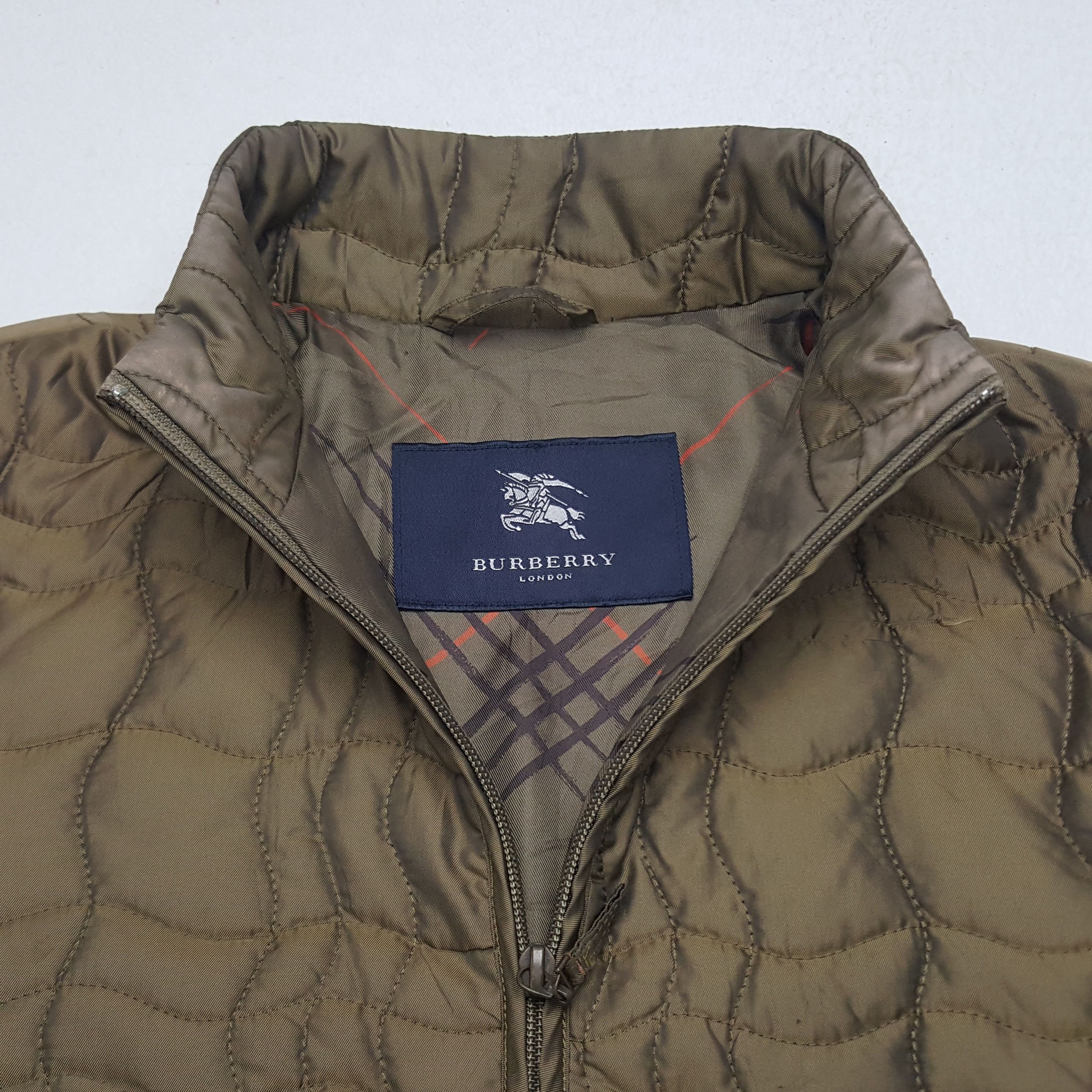 Burberry × Vintage Vintage Burberry London Custom SpellOut Zipper Puffer Jacket Size US S / EU 44-46 / 1 - 4 Thumbnail