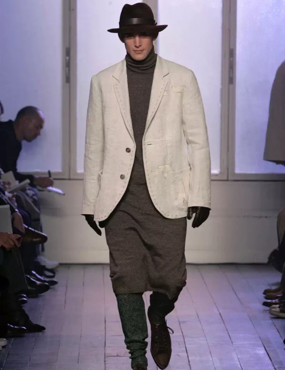 Yohji Yamamoto Yohji Yamamoto 05aw hand sewn silver buckle suit Size US L / EU 52-54 / 3 - 8 Thumbnail