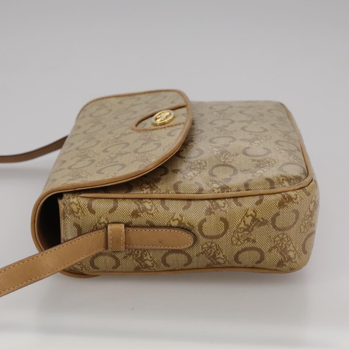 Celine CELINE C Sulky Shoulder Bag Pvc Beige Gold Size ONE SIZE - 4 Thumbnail