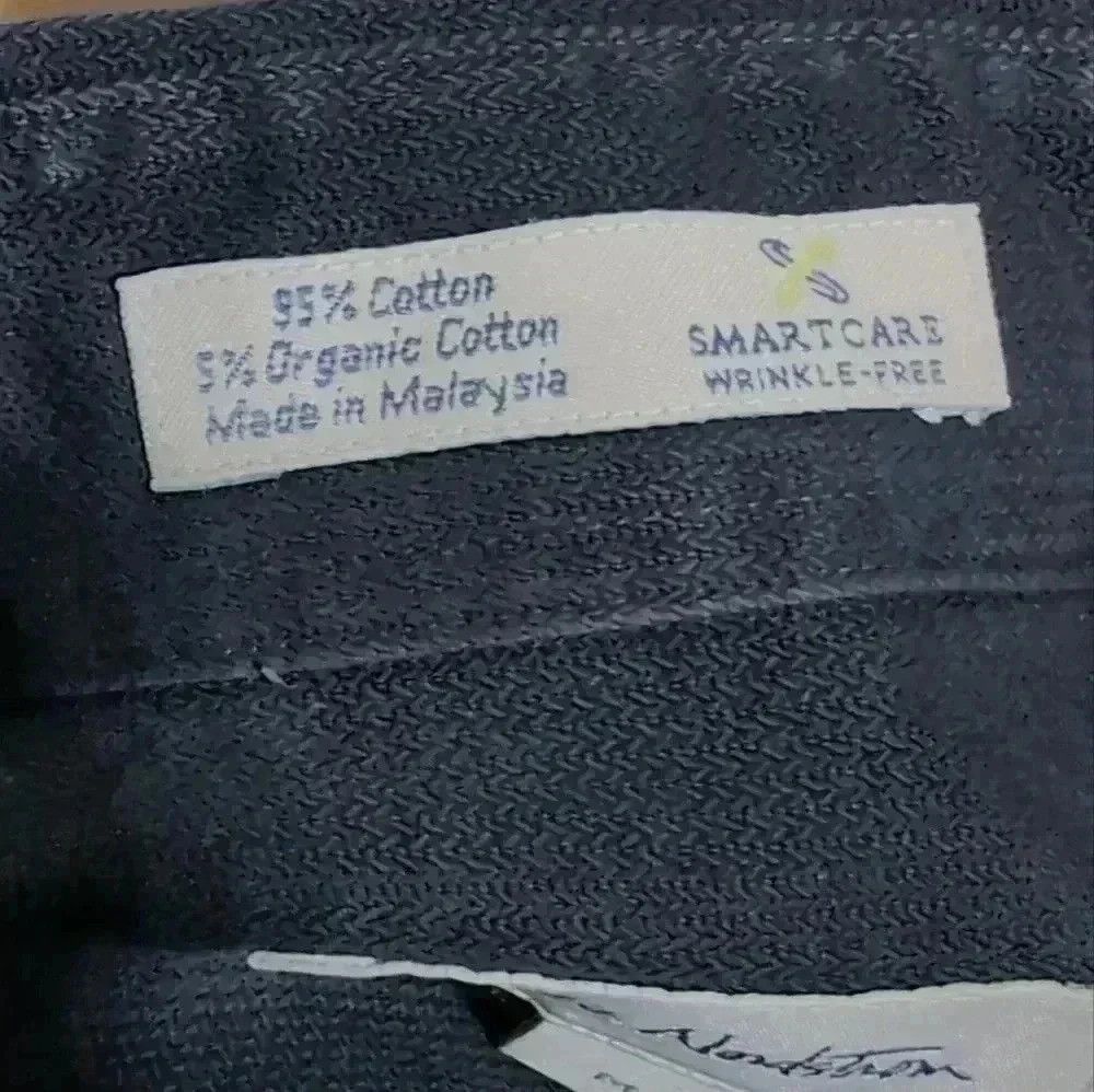 Nordstrom John W Nordstrom Navy Blue dress shirt sz M Organic cotton Size US M / EU 48-50 / 2 - 5 Thumbnail
