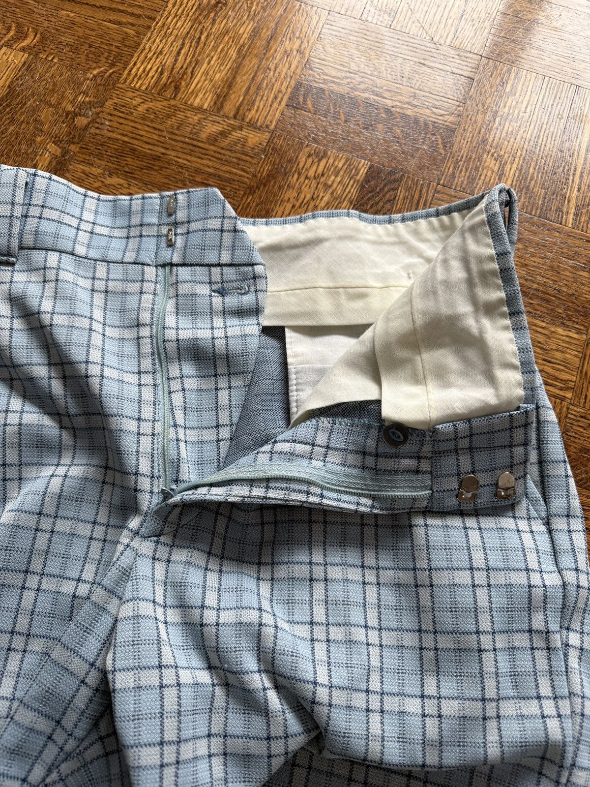 Vintage Vintage 60s Plaid Bootcut Bell Bottom Flared Pants Size US 34 / EU 50 - 5 Thumbnail