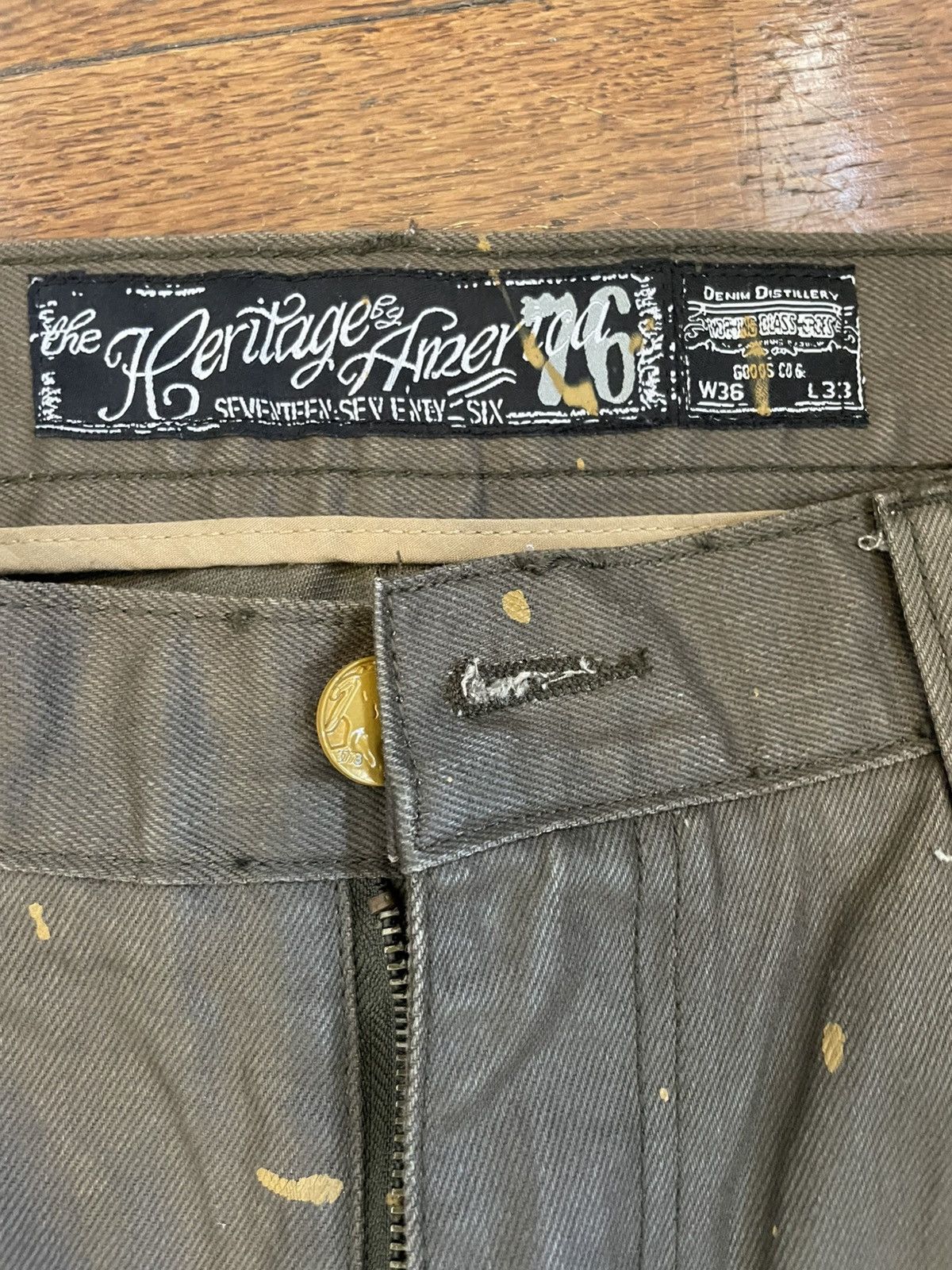 Other Mens distressed denim w/paint splatter jeans Size US 36 / EU 52 - 3 Thumbnail