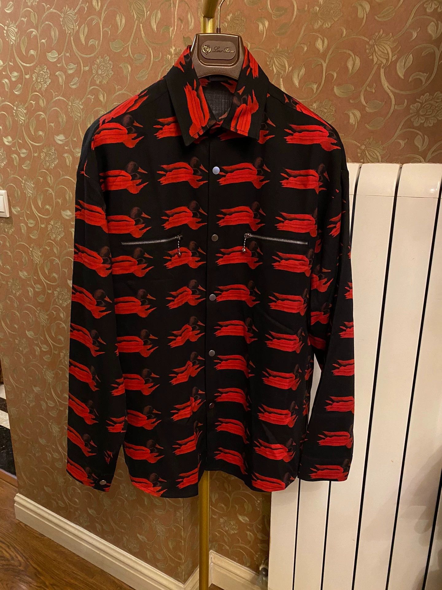 Burberry Burberry Men's 100% Wool Shirt S with Silk Lining Size US S / EU 44-46 / 1 - 1 Thumbnail