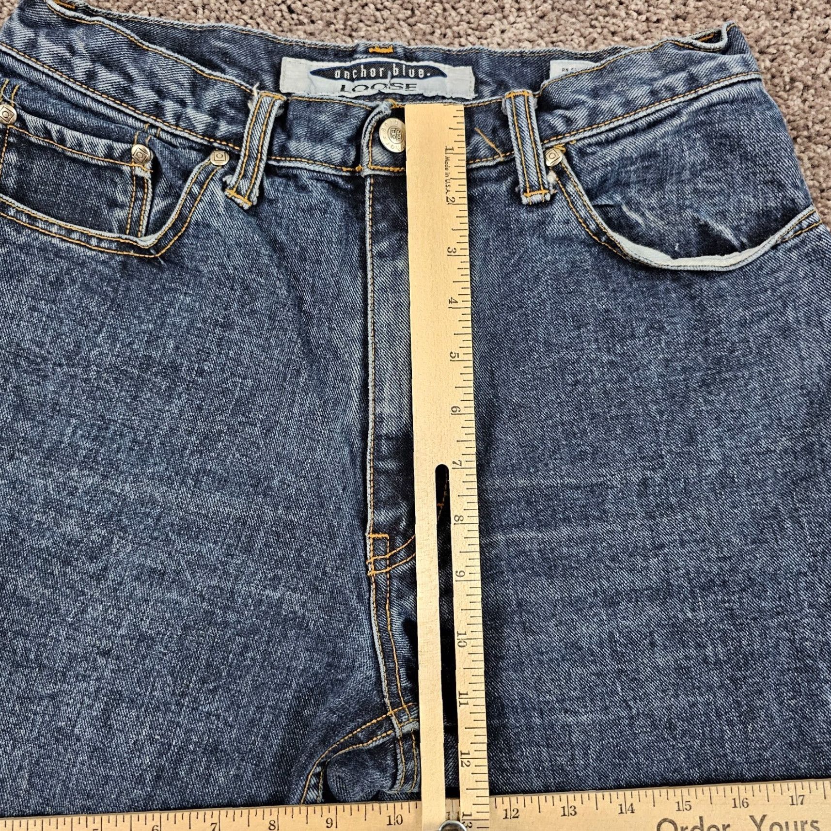 Anchor Blue VINTAGE Anchor Blue Jeans Womens 11 Tapered Baggy Denim Cotton Blue 28x29 Size 28" / US 6 / IT 42 - 4 Thumbnail