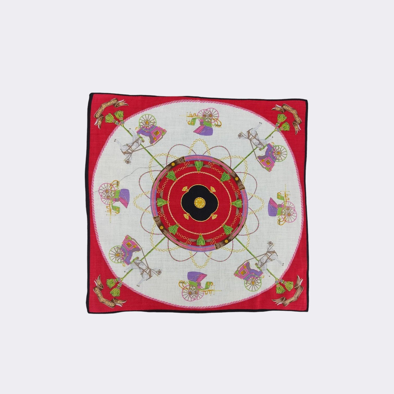 Celine Vintage Celine Handkerchief Neckerchief Bandana H377M Size ONE SIZE - 2 Thumbnail
