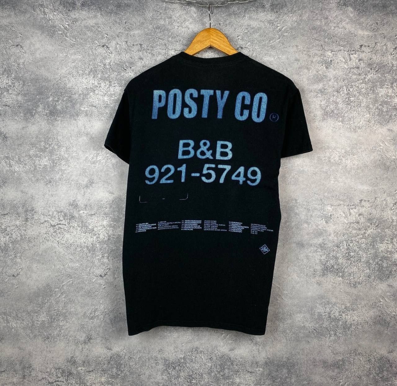 Vintage Posty Co Tee Men's Size M Black Short Sleeve ` Size US M / EU 48-50 / 2 - 5 Thumbnail