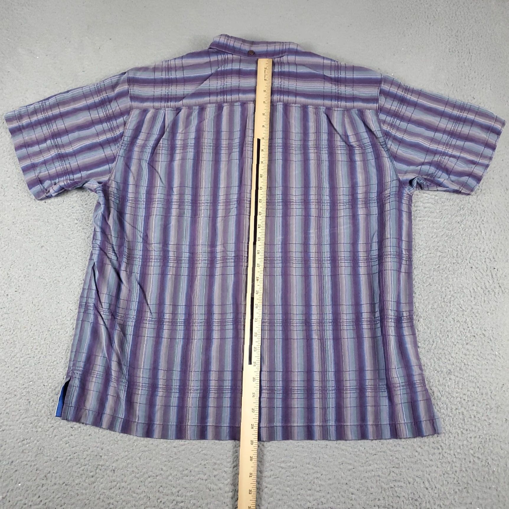 Tommy Bahama VINTAGE Tommy Bahama Shirt Mens XL Purple Striped Hawaiian Button Up Short Sleeve Size US XL / EU 56 / 4 - 3 Thumbnail