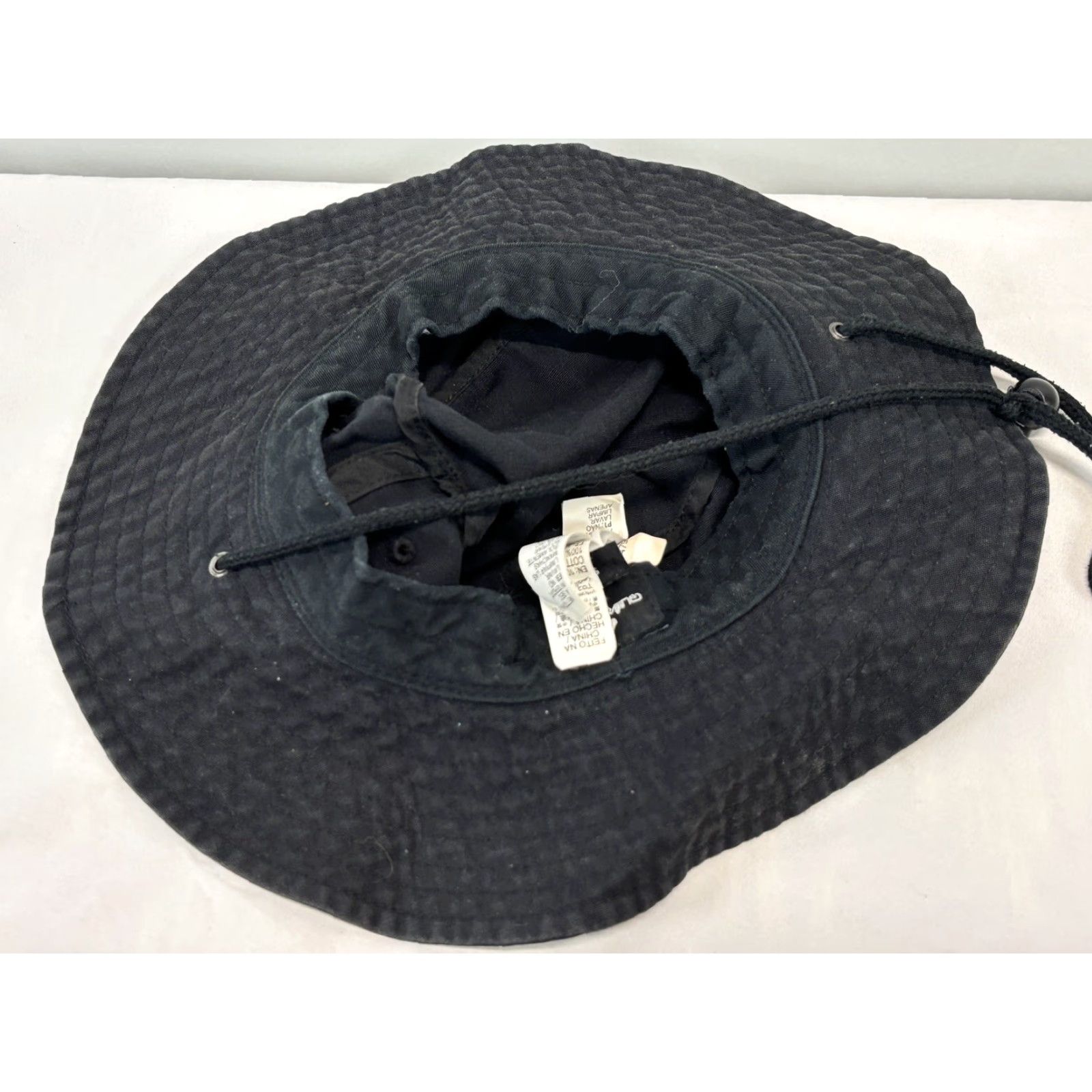 Quiksilver Quiksilver Boonie Hat Category: Hat Adult S Black Twill Adjustable Chin Strap Casual Travel Outdoor Mens Size ONE SIZE - 6 Thumbnail