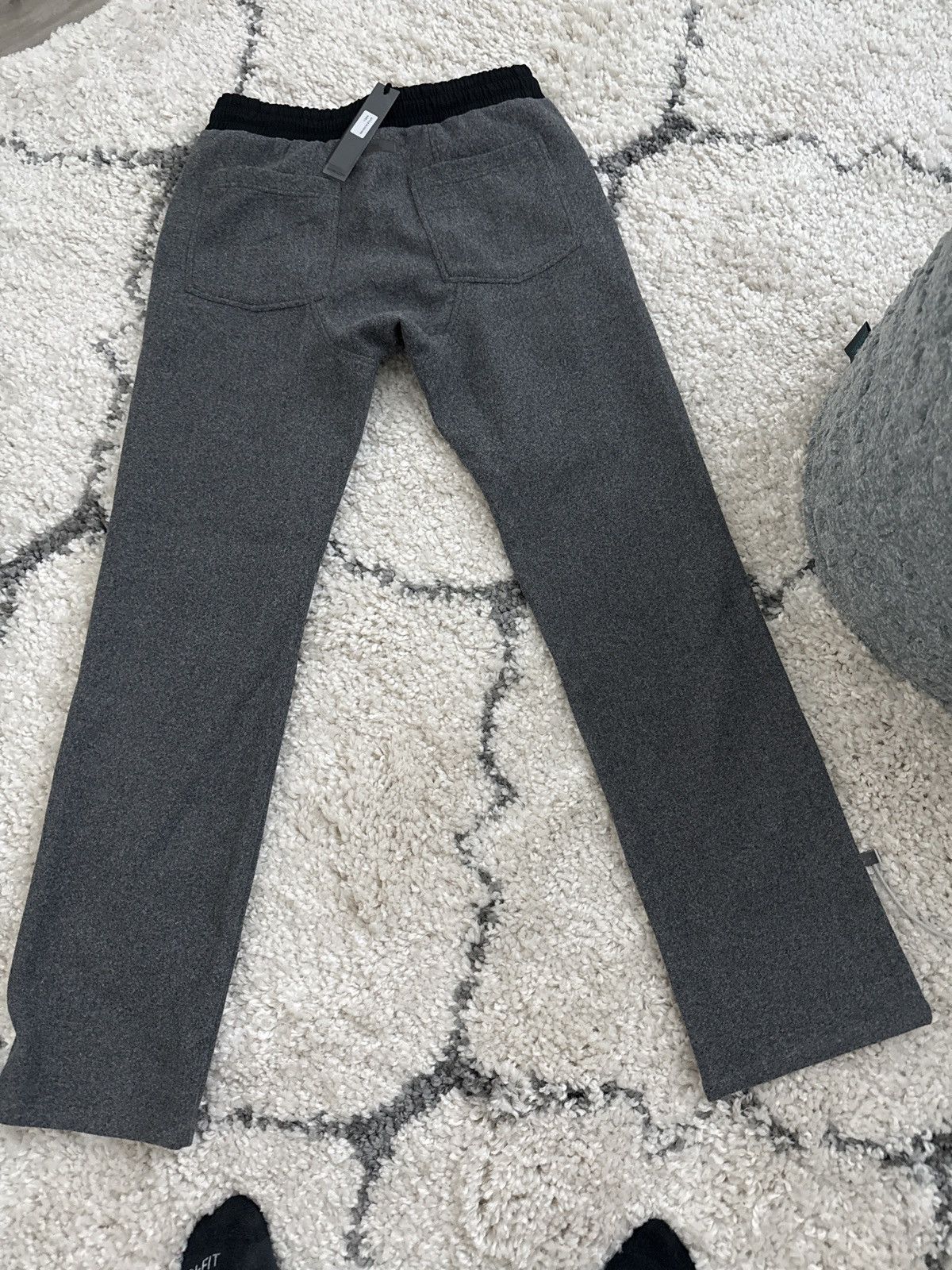 Richie Le Collection Richie Le RELAXED FLEECE PANT - HEATHER CHARCOAL GREY Size US 32 / EU 48 - 3 Thumbnail