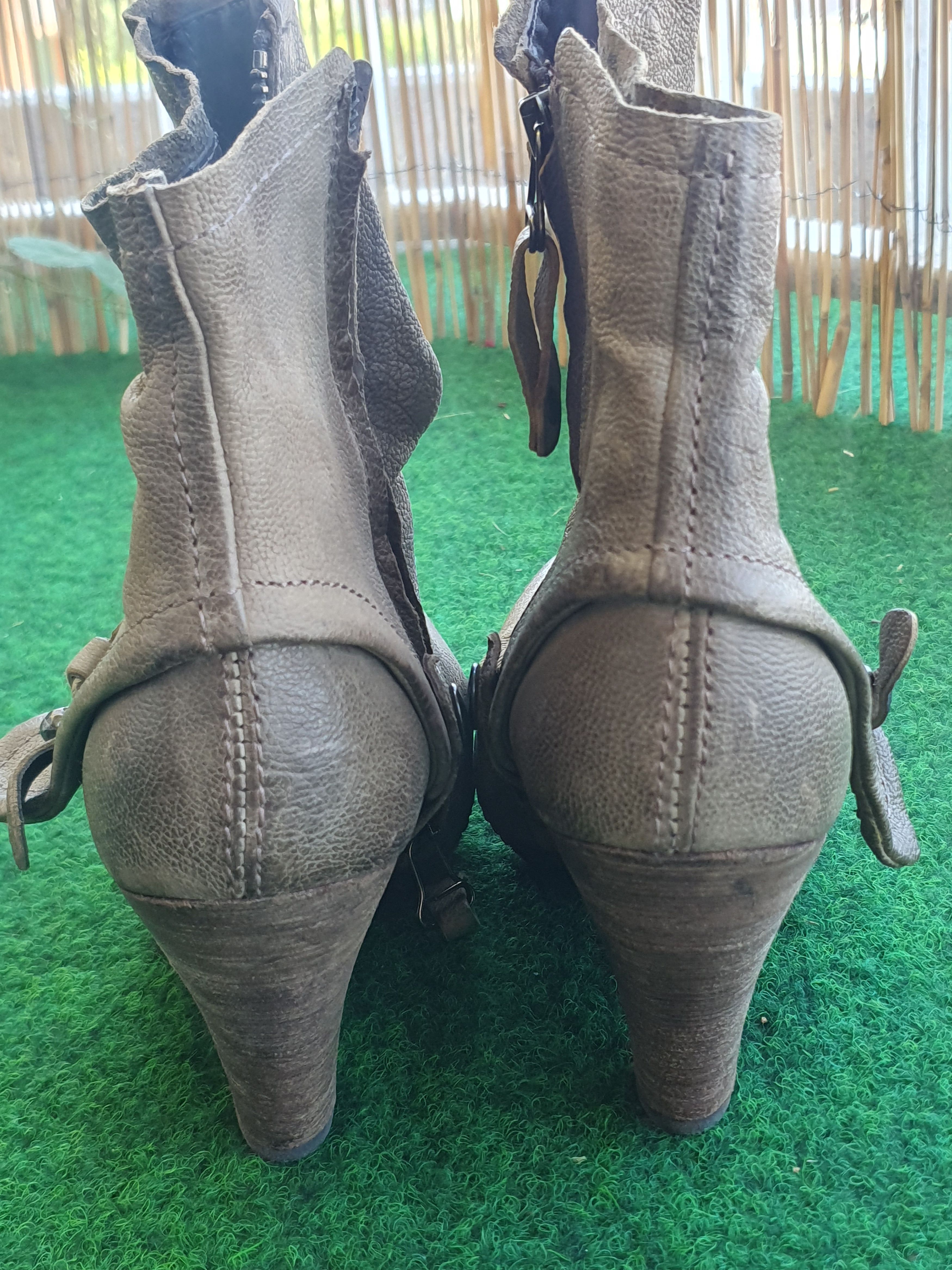 A.S.98 Airstep Leather Ankle Straps Boots sz 40 Size US 10 / IT 40 - 9 Thumbnail