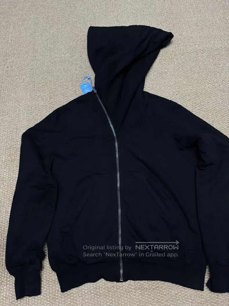 Rick Owens Rick Owens Oblique Zip Wizard Hat Black Hooded jacket Size US XXL / EU 58 / 5 - 2 Thumbnail
