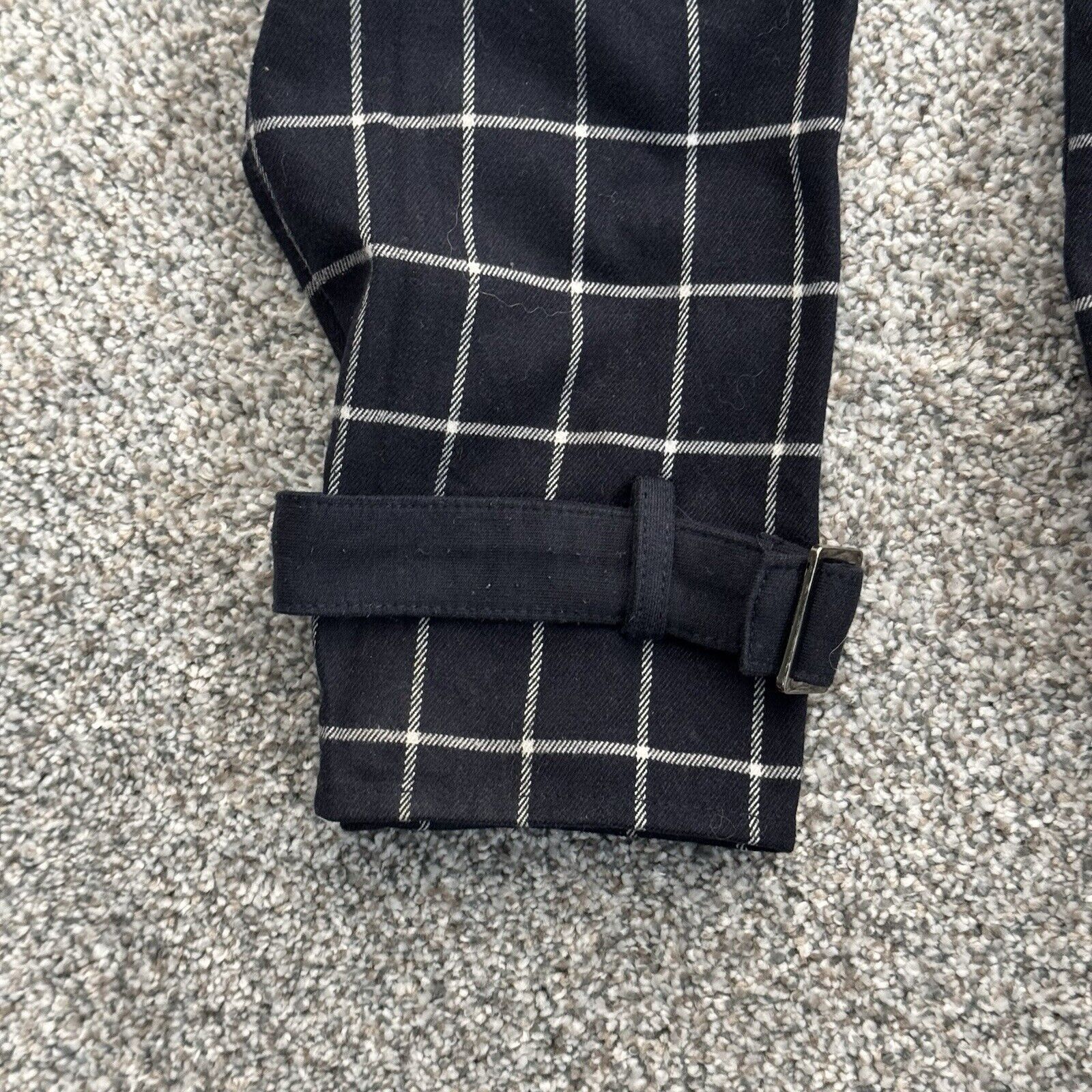Other JOA Sweater Womens Medium Belted Cuffs Windowpane Check Size M / US 6-8 / IT 42-44 - 5 Thumbnail