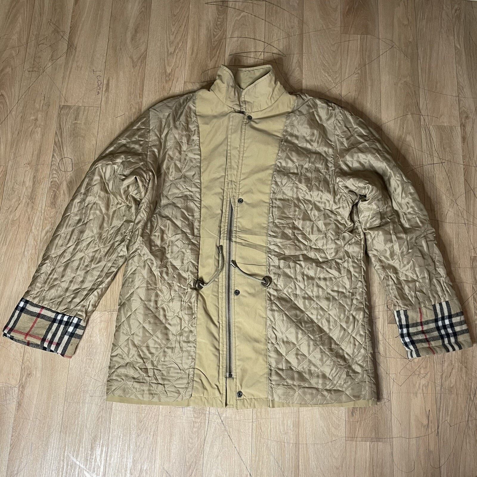 Burberry VINTAGE Burberry women jacket winter Nova Check OVERCOAT Size L / US 10 / IT 46 - 13 Thumbnail
