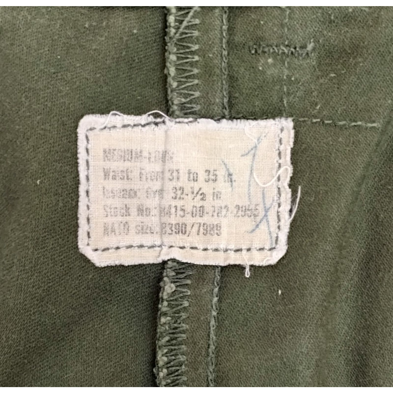 Other US Army Cold Weather 107 Shade Pants Men's M (35"x32") Green Size US 34 / EU 50 - 8 Thumbnail