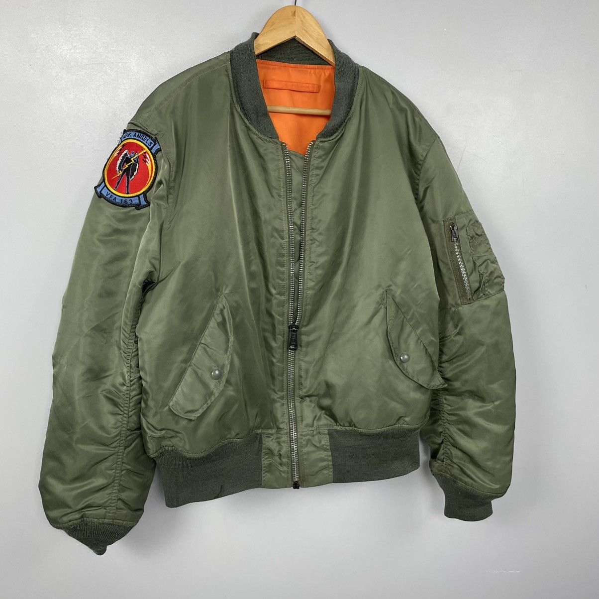 Alpha Industries RARE 80-90’s Alpha Industries Bomber MA-1 Stretwear Y2k Hype Size US XL / EU 56 / 4 - 1 Thumbnail