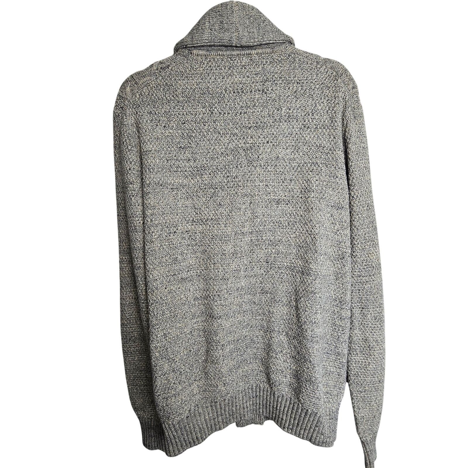 Gap Gap Mens Cable Knit Fisherman Cardigan Sweater Heavyweight Size US L / EU 52-54 / 3 - 9 Thumbnail