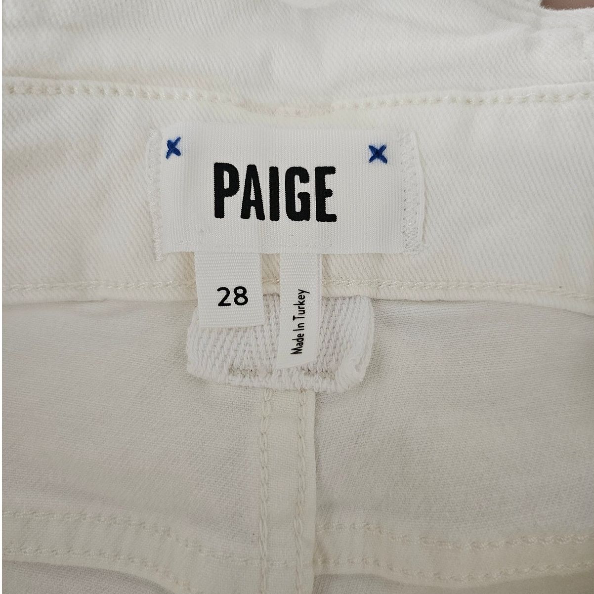 Paige NWT PAIGE Claudine Denim Overall Blank Canvas Ankle Flare 28 Size 28" / US 6 / IT 42 - 10 Thumbnail