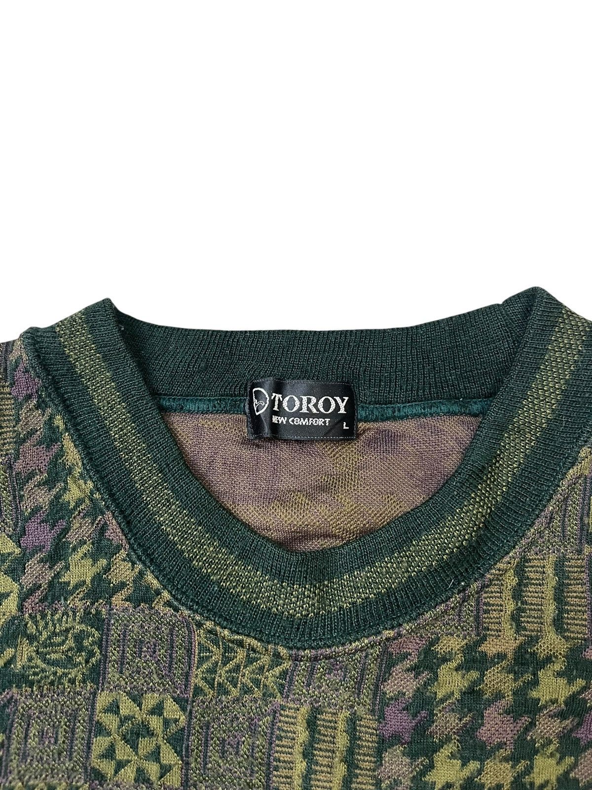 Aran Isles Knitwear Vintage Toroy Aztec Pattern Sweater Knitwear Size US L / EU 52-54 / 3 - 8 Thumbnail