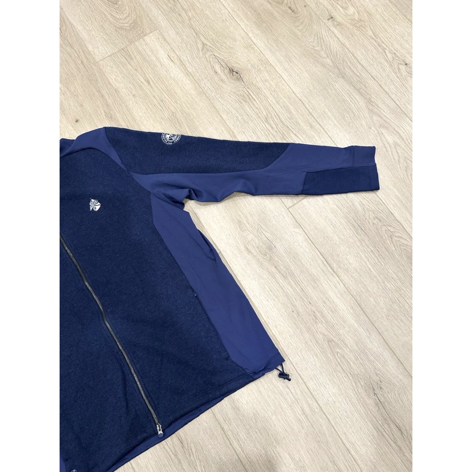 Vintage Greyson Sequoia Luxe Jacket Mens XL Navy Blue Wool Full Zip Golf Outdoor Activewear Casual Travel Anti-Microbial & Anti-Odor Lightweight Short Zip Size US XL / EU 56 / 4 - 2 Thumbnail