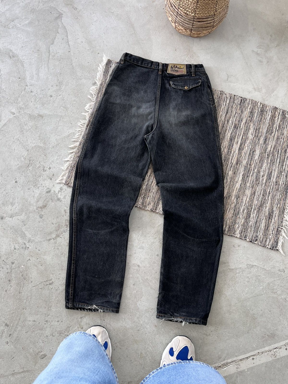 Cowboy Equipment Vintage Cowboy Denim Jeans Black Grey Marlboro Pants Y2K Size US 32 / EU 48 - 1 Thumbnail