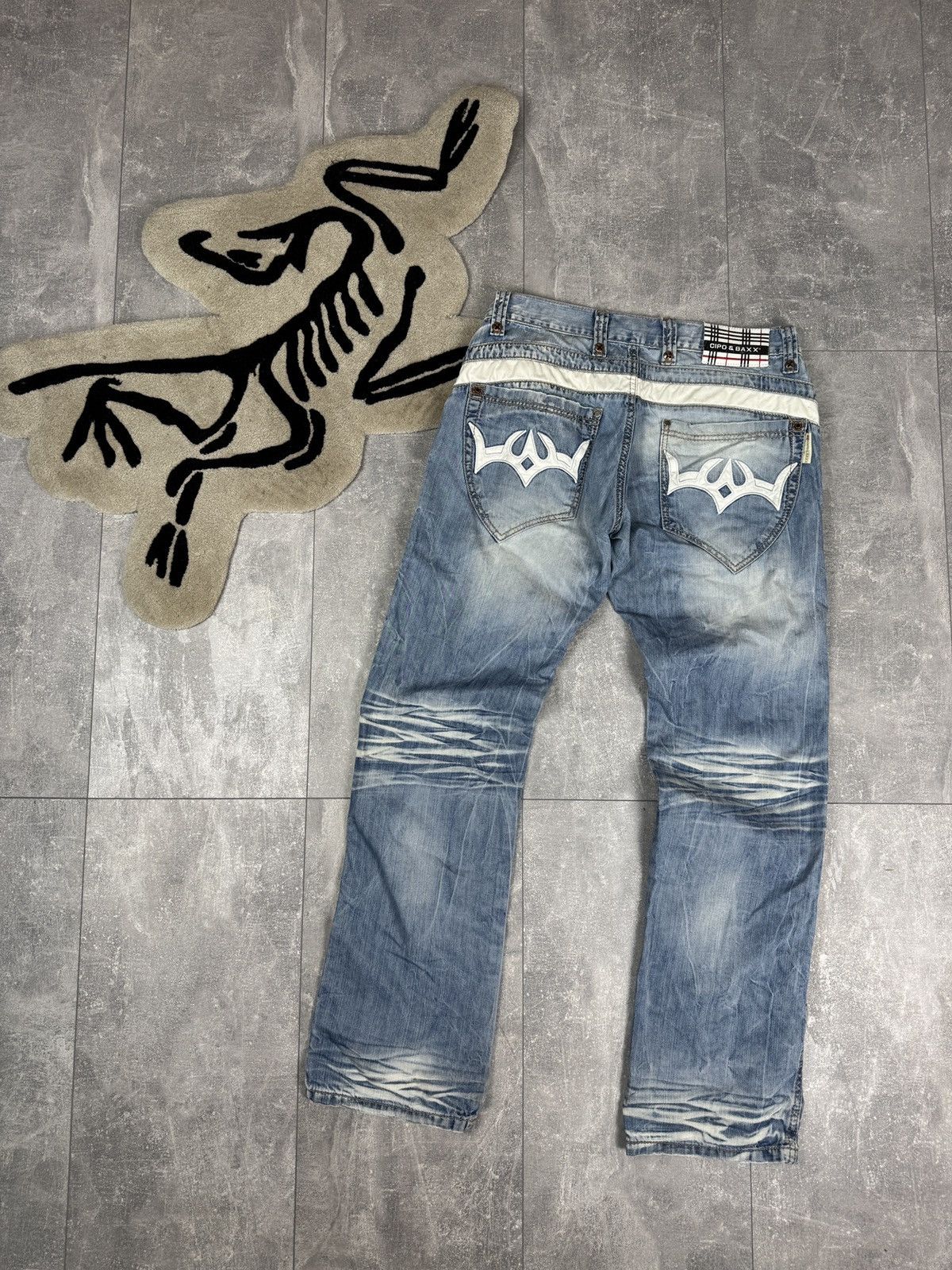 Vintage Mens Vintage Cipo & Baxx denim jeans pants avant garde y2k Size US 33 - 1 Thumbnail