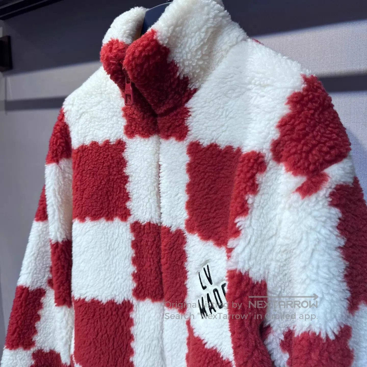 Louis Vuitton Multi Checkered Fleece Zip-Up Jacket. Size US S / EU 44-46 / 1 - 3 Thumbnail