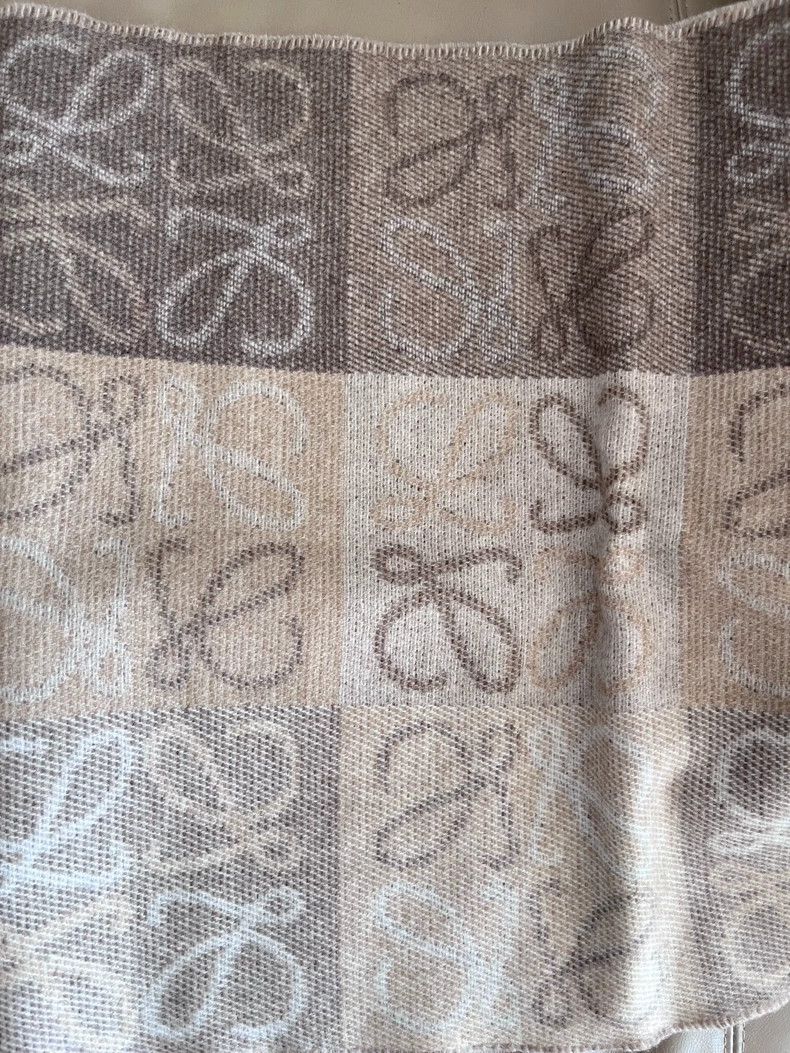 Loewe LOEWE Coback scarf logo double-sided color chessboard scar Size ONE SIZE - 4 Thumbnail