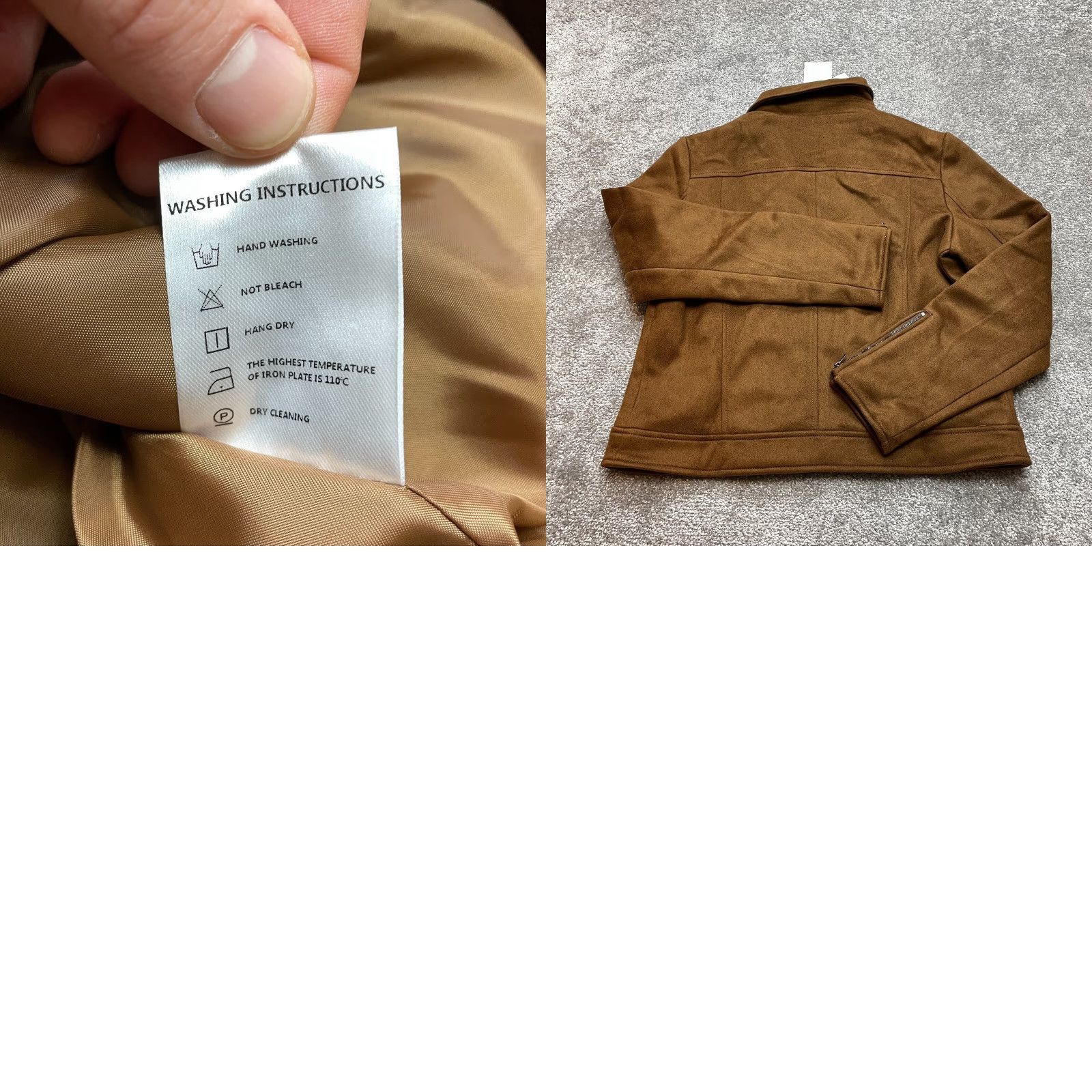 Vintage Crissexo Coat Jacket Womens L Brown Faux Suede Full Zip New Size L / US 10 / IT 46 - 9 Thumbnail