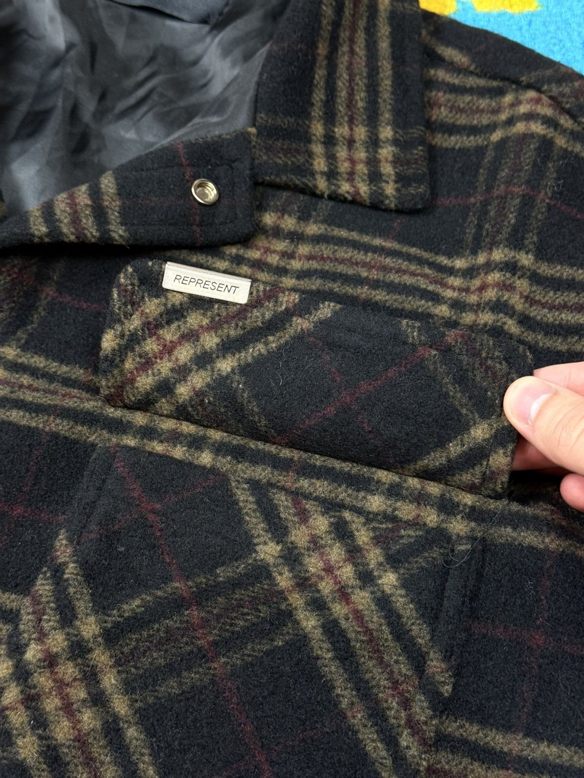 Represent Clo. Represent Oversized Brown Checkered Flannel Jacket Size US XL / EU 56 / 4 - 9 Thumbnail