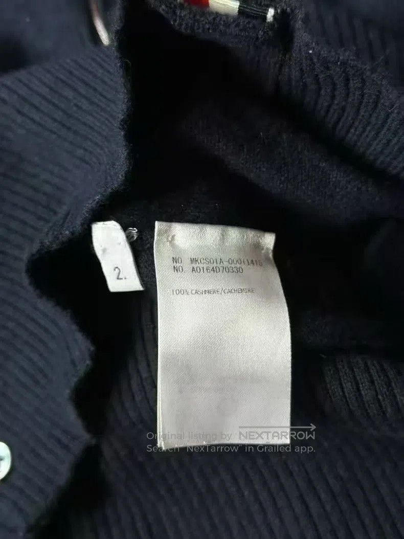 Thom Browne Thom Browne Blue Cashmere Cardigan Size US M / EU 48-50 / 2 - 4 Thumbnail