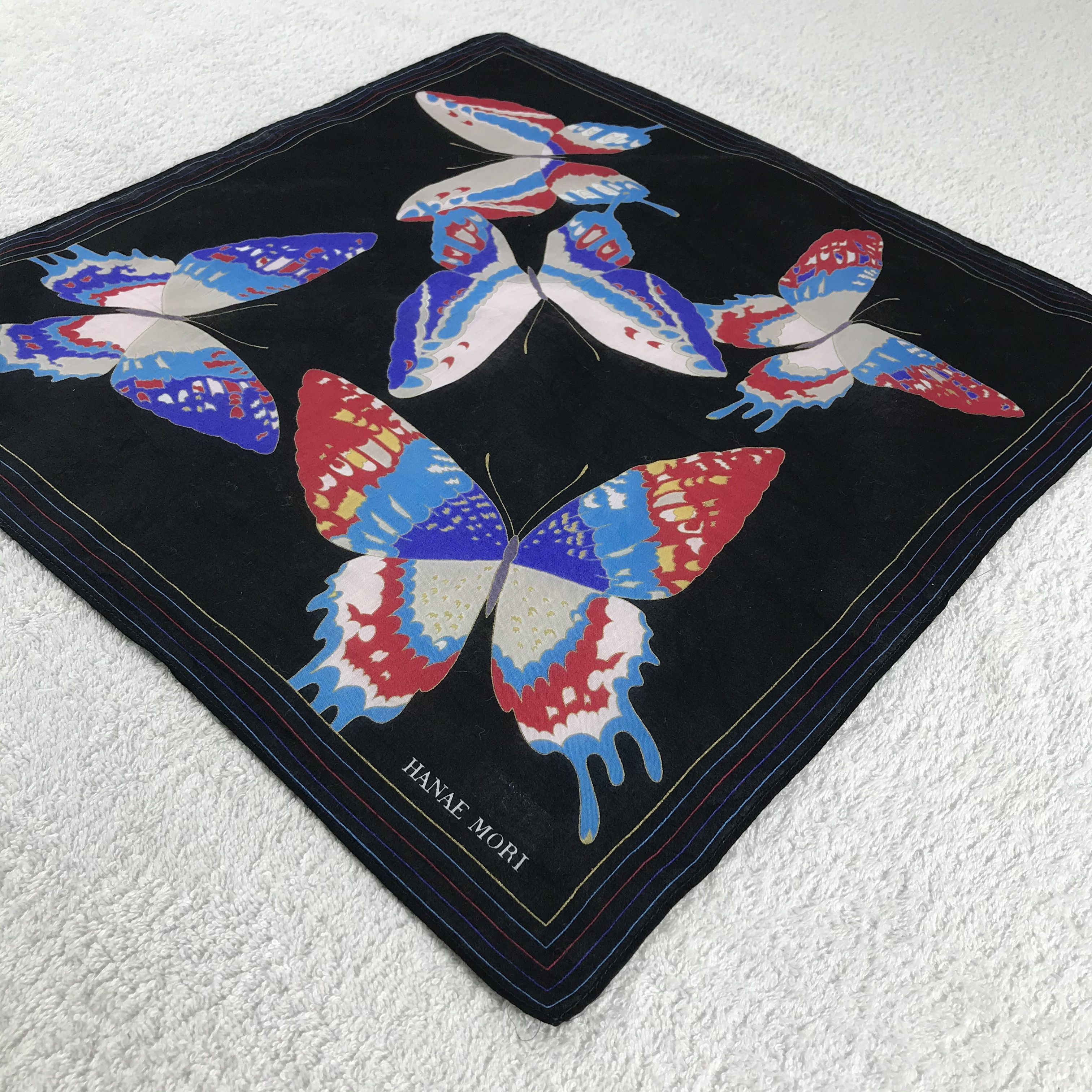 Hanae Mori × Vintage Hanae Mori Bandana / Handkerchief / Neckerchief - S130 Size ONE SIZE - 2 Thumbnail