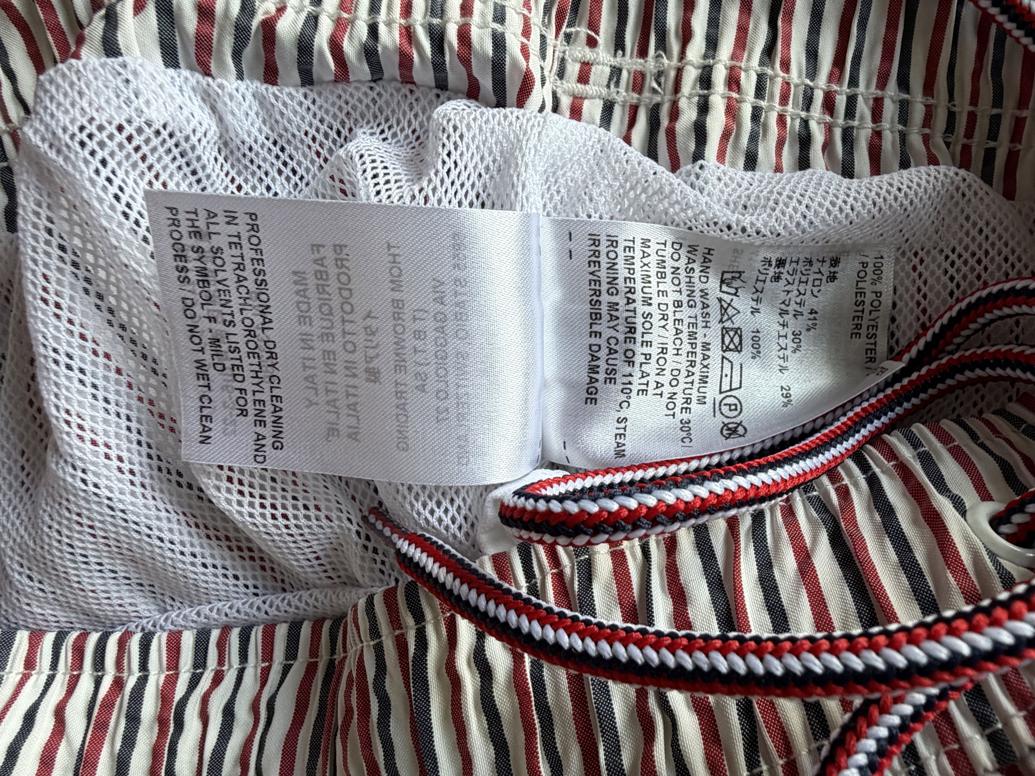 Thom Browne Thom Browne Striped Seersucker Swim Shorts, Size 1 Size US 30 / EU 46 - 7 Thumbnail