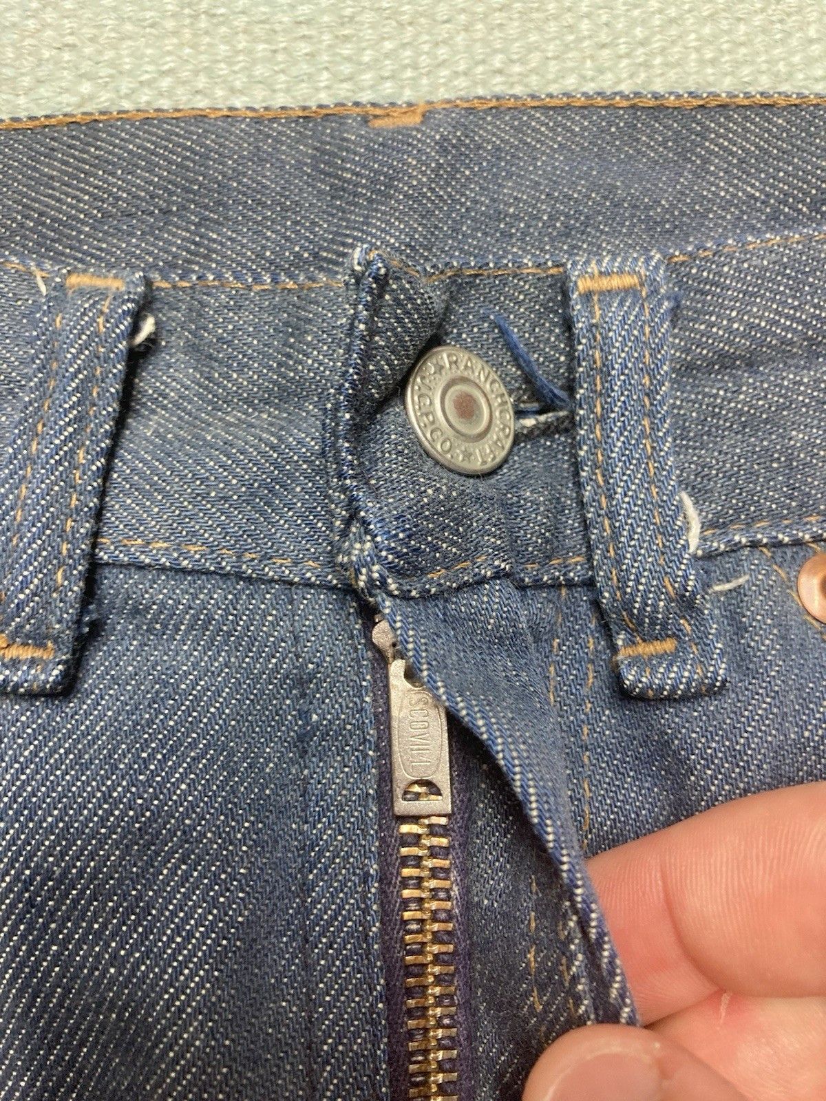 Vintage 70s denim jeans Ranchcraft JCPenney dark straight leg 28x28 Size US 28 / EU 44 - 6 Thumbnail