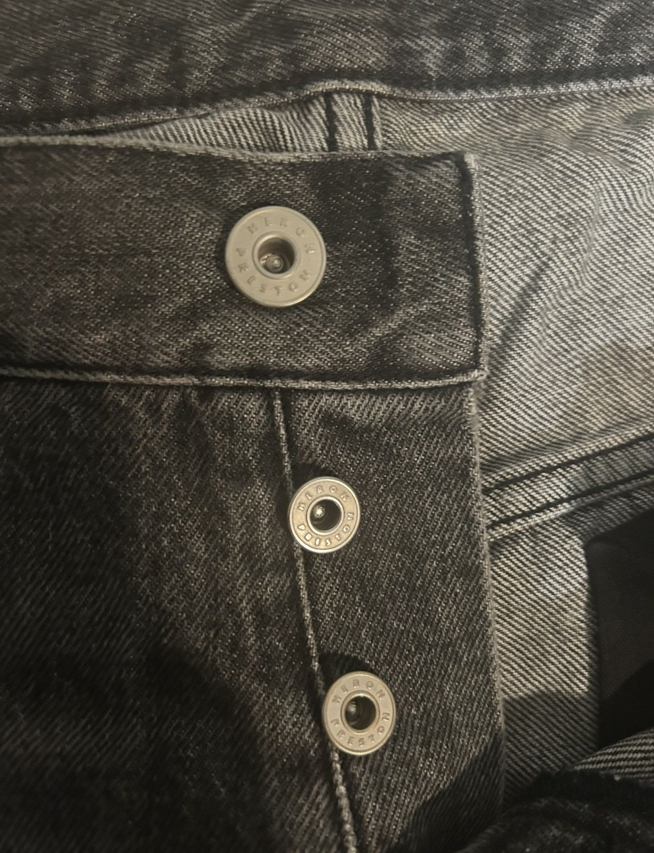 Heron Preston HERON PRESTON grey denim. size 32 mens. adjustable pull tab Size US 32 / EU 48 - 5 Thumbnail