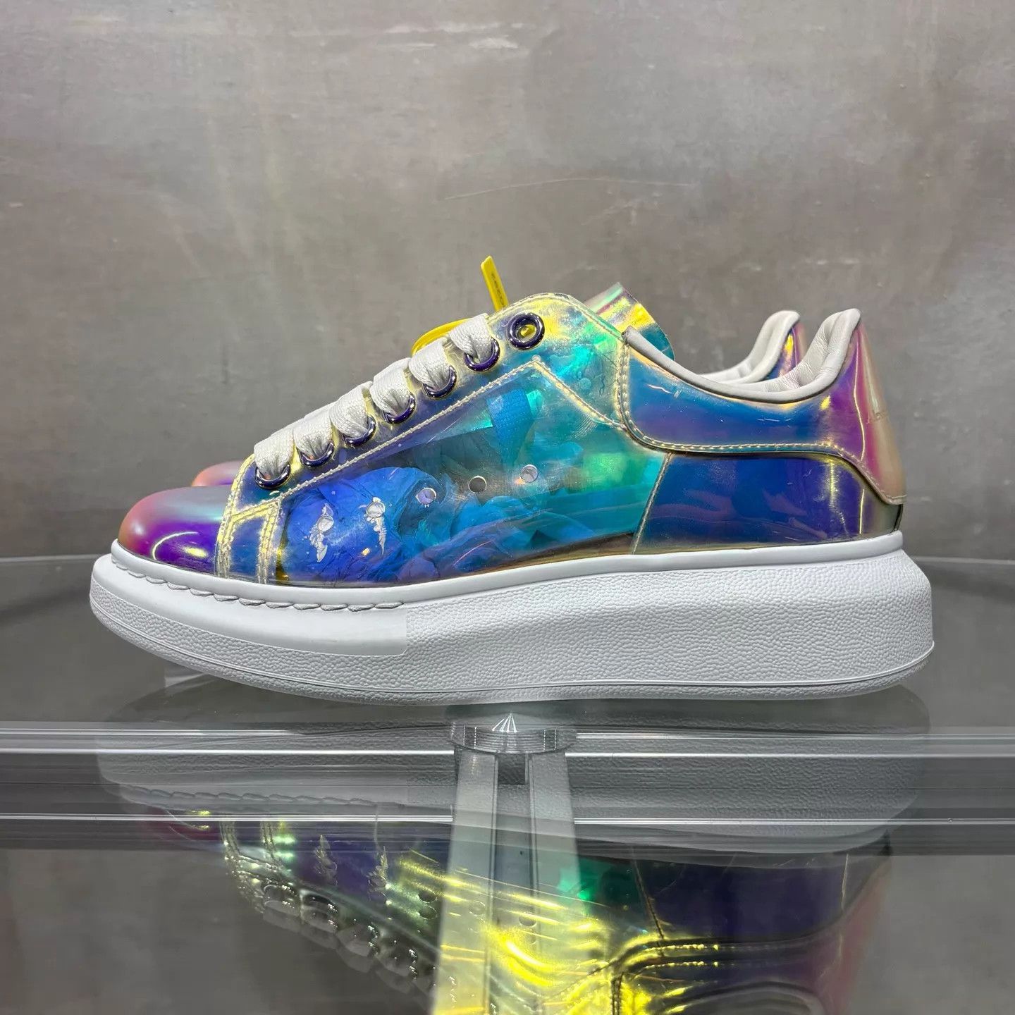 Alexander McQueen AMQ Laser Platform Sneaker EUR 36.5 New Box CD0291 Size US 6 / IT 36 - 3 Thumbnail