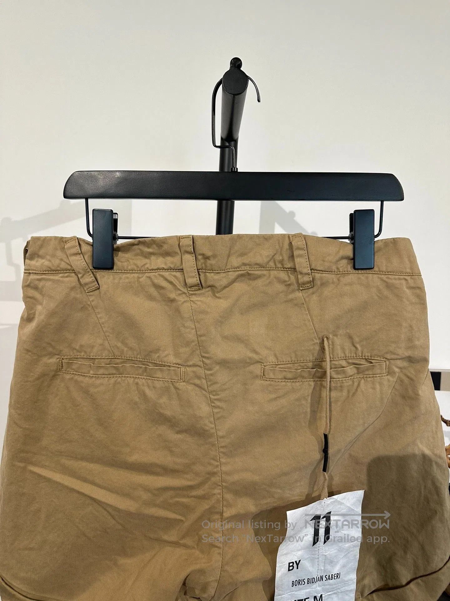 11 By Boris Bidjan Saberi Boris Bidjan Saberi 11by bbs P5 Beige Twill Shorts. Size US 28 / EU 44 - 5 Thumbnail