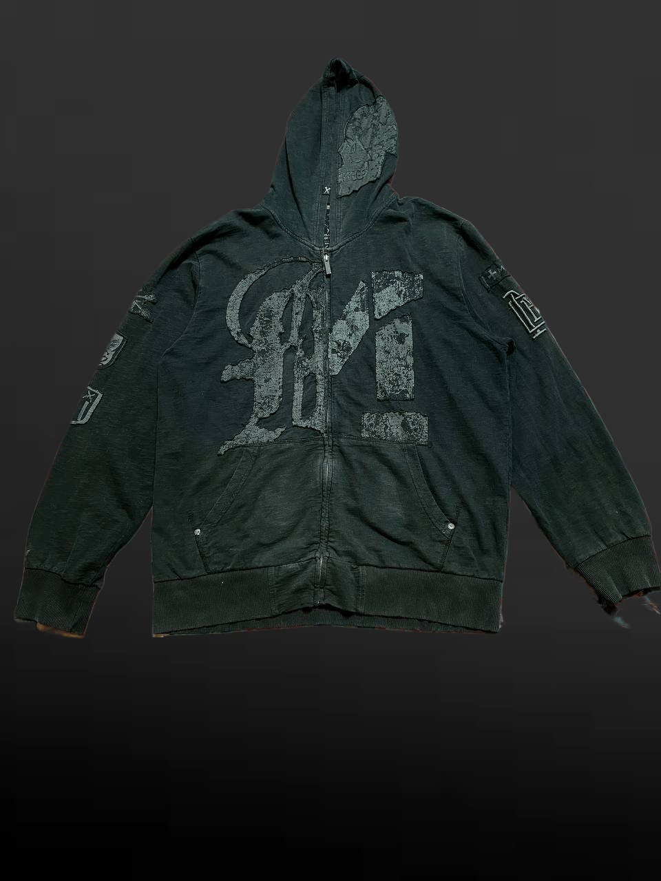 Marc Ecko Skull Vintage Hoodie