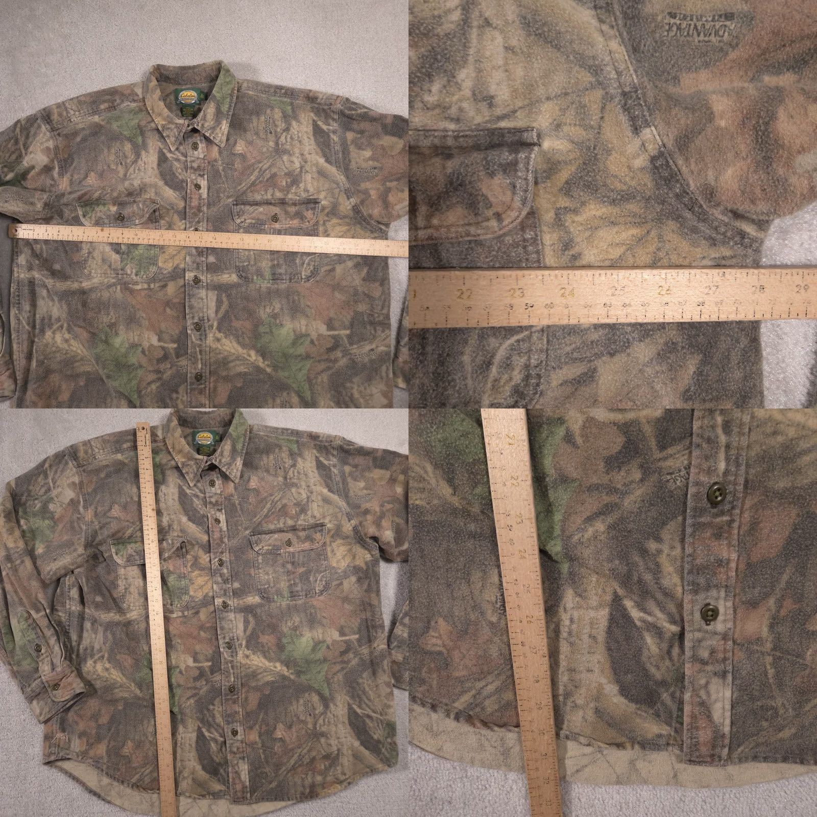 Vintage Cabela's Shirt Mens XL Tall Advantage Timber Camo Flannel Hunting Outdoor Size US XL / EU 56 / 4 - 8 Thumbnail