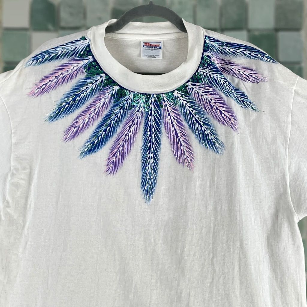 Hanes Hanes Beefy Vintage Single Stitch T-Shirt Women XL White Cotton United States Made in USA Size XL / US 12-14 / IT 48-50 - 1 Thumbnail