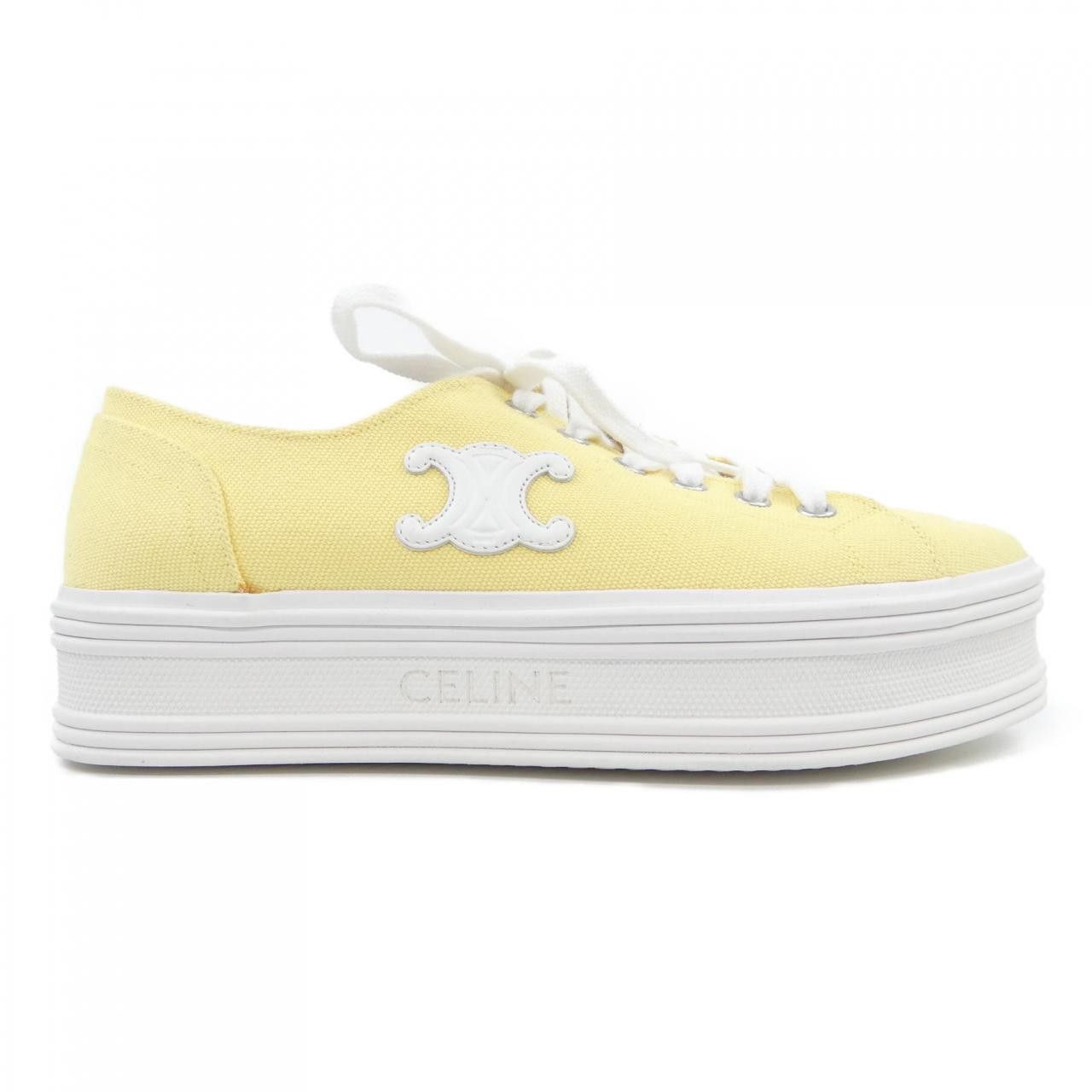 Celine Celine Celine Canvas Calfskin Sneakers Canvas Shoes 346272220C DUTY FREE for USA Size ONE SIZE - 1 Thumbnail